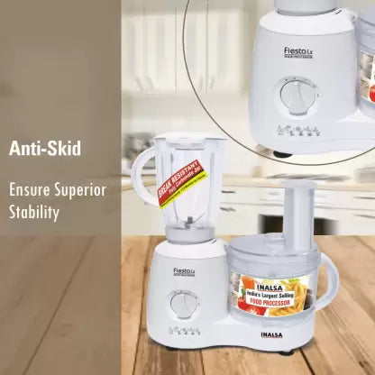 Inalsa Fiesta Lx 650 W Food Processor  (White) Inalsa Fiesta Lx 650 W Food Processor  (White)